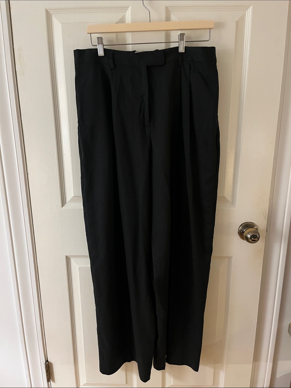 Shaina Mote black wide leg Man Pants trousers size 10